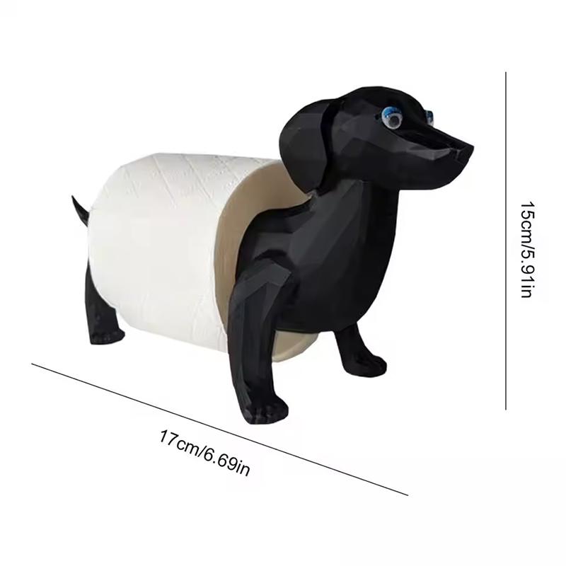 Niedlicher Schnecken-Hundeform Toilettenpapierständer Freistehende Aufbewahrung Rollenpapierhalter Tierform Dekorativer Toilettenpapierständer