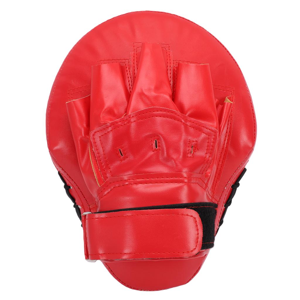 Boxing Curved Punching Mitt PU Leather Boxing Pad with Strap for Taekwondo Training