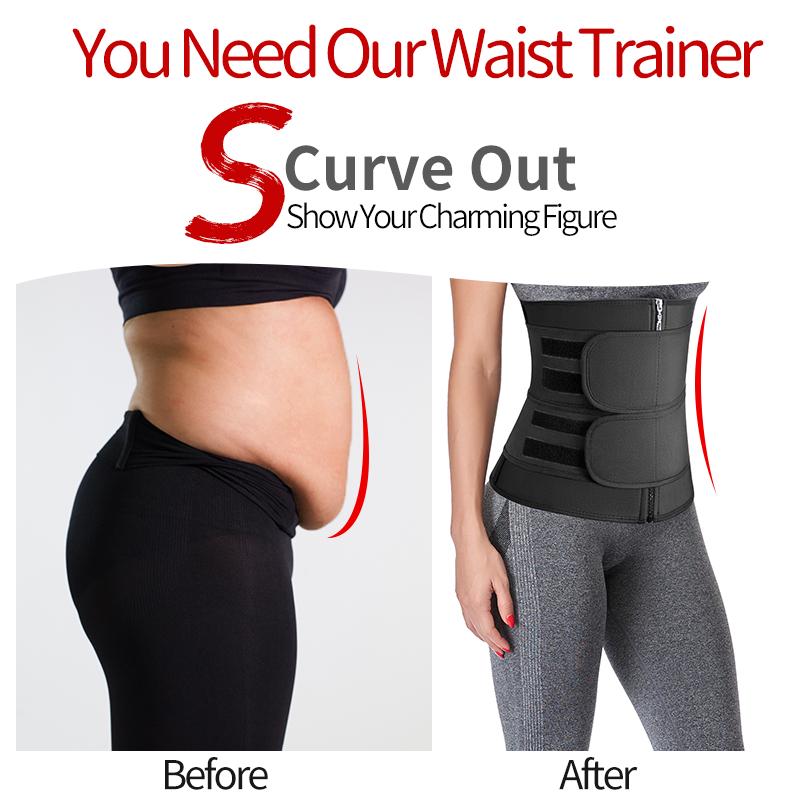 Women's European & American Double Waistband Abdominal Body Shaper & Sports Waist Support