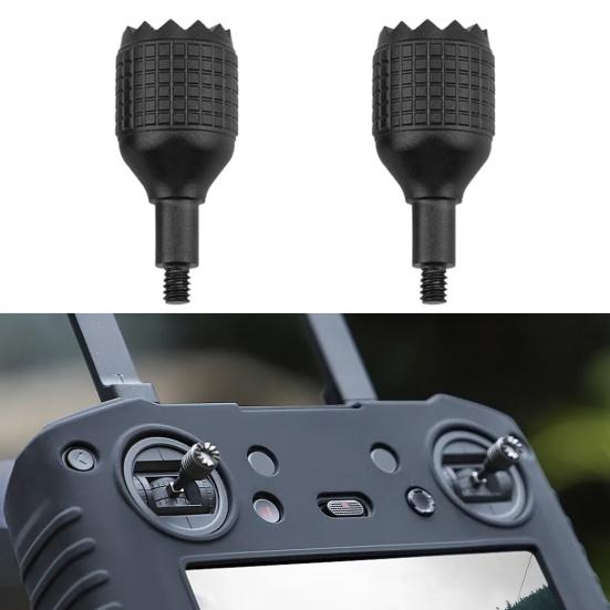 

2Pcs Durable Sensitive Control Replace Parts Black/Silver Thumb Joysticks Remote for DJI Mini 3 Pro Rocker чорний