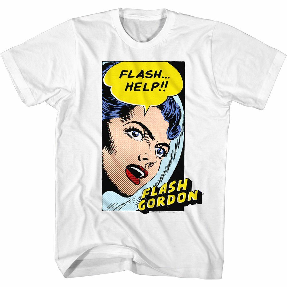 Flash Gordon Help!! White Adult T-Shirt S