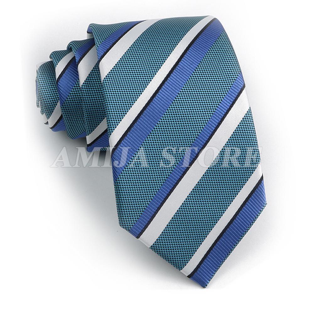 

Мужской модный галстук 7,5 см Галстук шалфейно-зеленый оранжевый в полоску Галстуки Деловая встреча Костюм Свадебная вечеринка Офисный галстук Мужской подарок Аксессуар CHINA