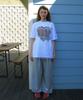 RONRON Pony Heart Over Fit T Shirt White