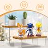 AjieQaQ Sonic the Hedgehog Figurine Set, 6-Piece Multicolor Anime Character Model, 7cm Collectible Display