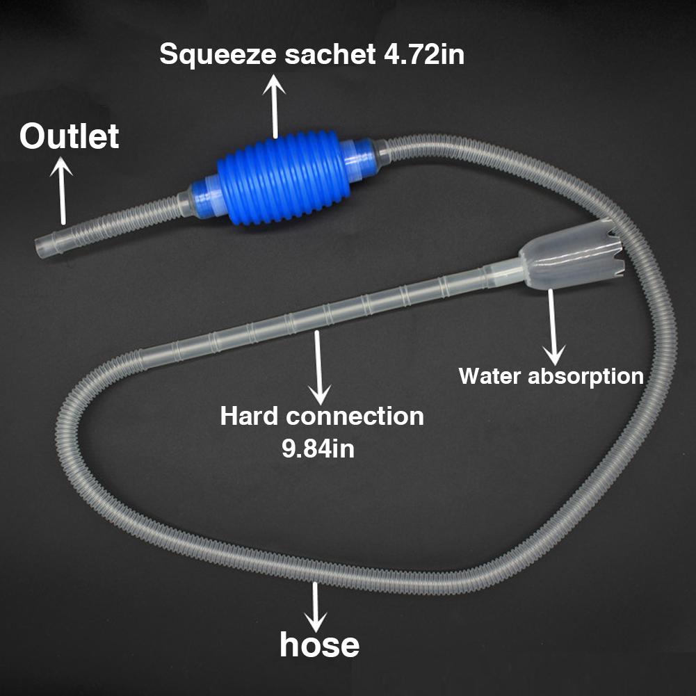 Aquarium Siphon Fish Tank Syphon Vacuum Gravel Water Filter Cleaner Pump Manual Cleaner Vacuum Cleaner Fish Tank Water Changer