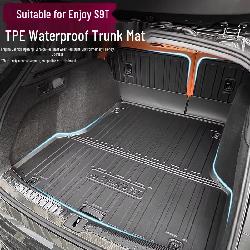 Hongjie S9T TPE Waterproof Trunk Mat - Car Interior Protection Accessory