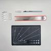 A3/A4/A5 Cutting Board & Stationery Set: Engraving Pen, Ruler, Carving Knife, Mat Board - Multi-piece Handmade Craft Kit