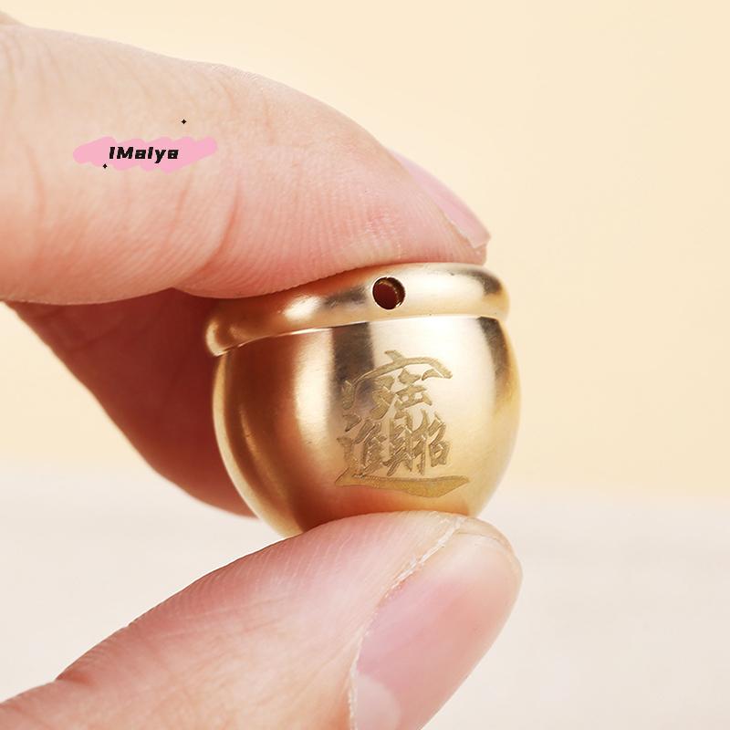 M-Feng Shui Lucky Fortune Wealth Brass Cornucopia Baifu Rice Cylinder Desktop Ashtray Study Small Ornament Gift Home Decoration