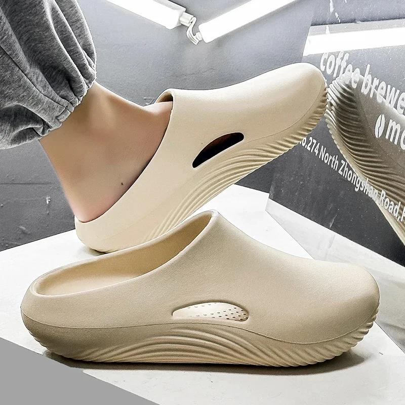 Ανδρικές Παντόφλες Αδιάβροχες Αντιολισθητικές Παπούτσια Σεφ Αναπνεύσιμες Slip on Καθημερινές Παντόφλες Σπιτιού Ελαφριές Σανδάλια Παραλίας Ανδρικές Κηπουρικές Σαμπό