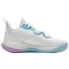 Anta Fabric Cushioning Slip Resistant Abrasion Resistant Low top Basketball Shoes Men's White Purple Blue 112221604Q-6