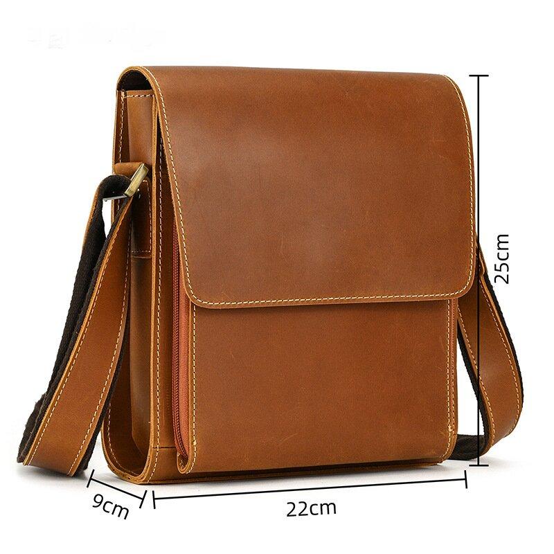 

Newsbirds Genuine Leather Man Bag Shoulder Bags Cow Skin Mens Casual Crossbody Bag Messenger Bag cross shoulder bag men leather