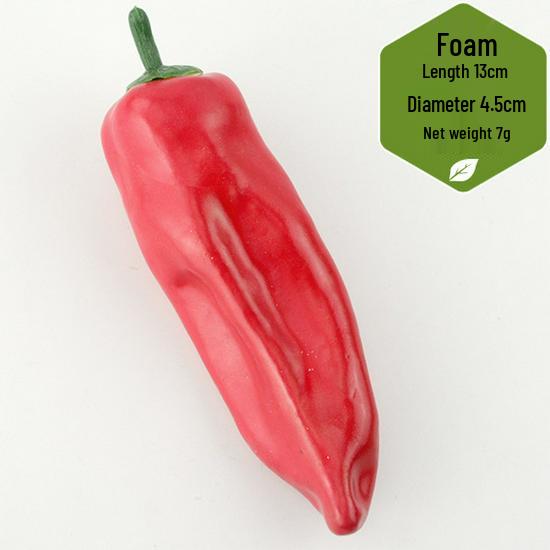 Blue & Red Fake Pepper Display Model for Photography & Early Education