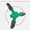 1~5 Pezzi Irrigatori a Spruzzo per Prato Stabile ABS Tre Punte Irrigatore da Giardino Ugello a Tre Punte