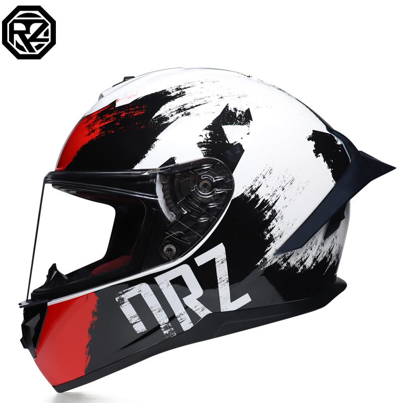 ORZ-966-Full Coverage Motorbike Helmet Single Lens DOT Standard High Toughness Shell Daily Street Riding Protection Helmet