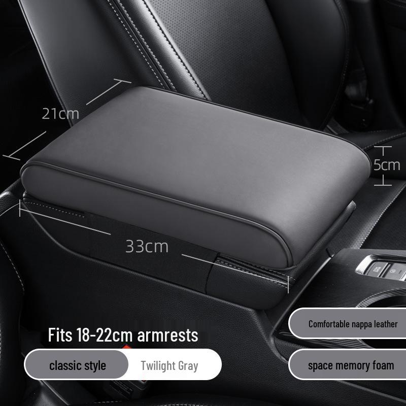 Universal Car Armrest Pad: Memory Foam Console Cover & Elbow Support