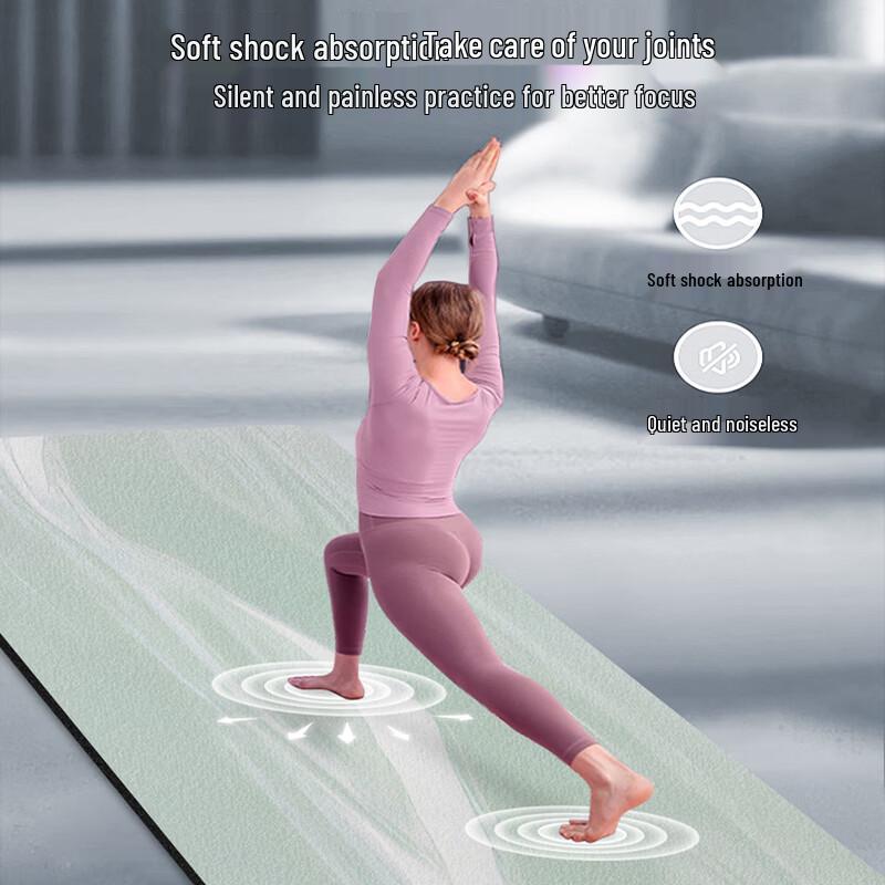 Xinjingzhou Thickened Suede Printed Yoga and Dance Mat