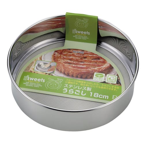 PEARL METAL EE Sweets Stainless Steel Strainer, 18cm, D-4731