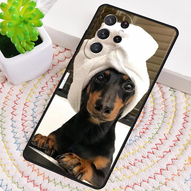 Animal Doberman Dog Phone Case for Samsung Galaxy Note 10 Pro S26 Ultra S23 S24 FE S25 S21 S22 PLUS Shockproof Cove