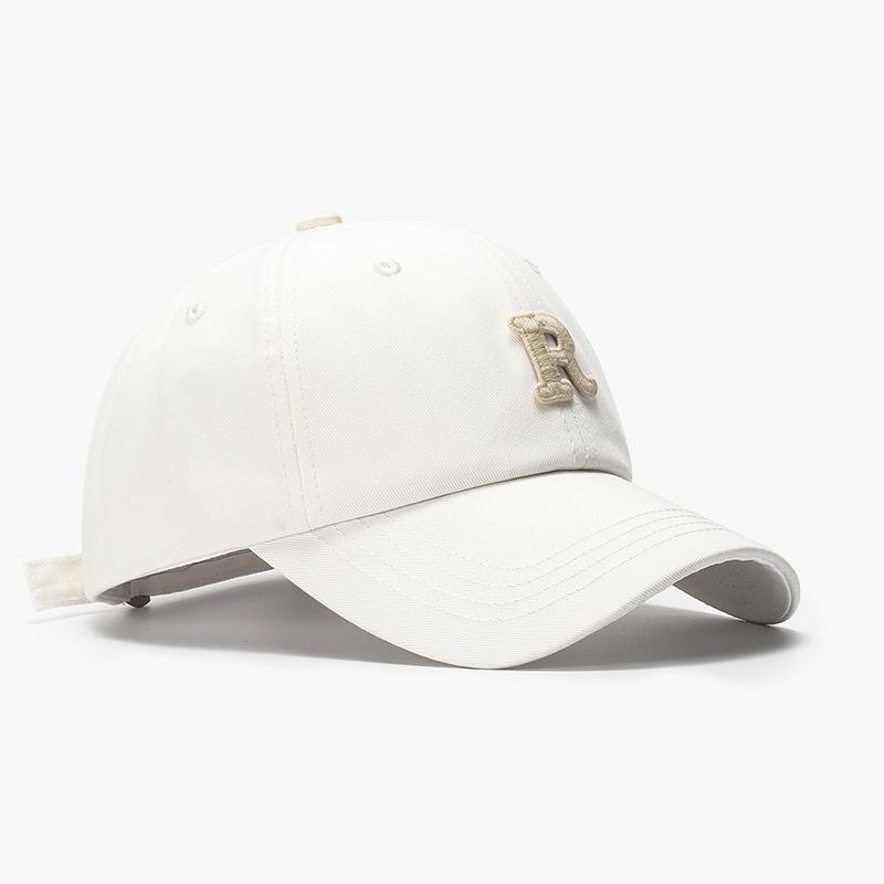 Summer Letter Women's Outdoor Curved Eave Soft Top Baseball Cap Fashionable Simple Sun Shading Sun Protection Duckbill Cap Men