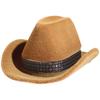 1Pcs Western Cowboy Theme Ring Boxes Cowgirl Hat Jewelry Storage Box for Wedding Bridal Shower Bachelorette Party Decoration