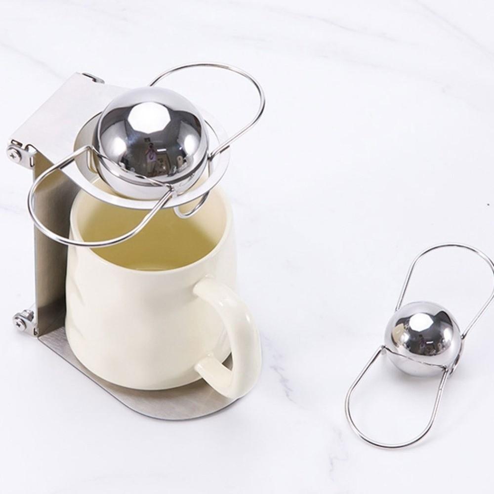 Keep Flavorful Espresso Chilling Ball with Holder Espresso Cooler Stainless Steel Frozen Ball  Bar