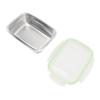 304 Stainless Steel Lunch Box Leakproof Food Storage Containers Square Bento Box 350ml