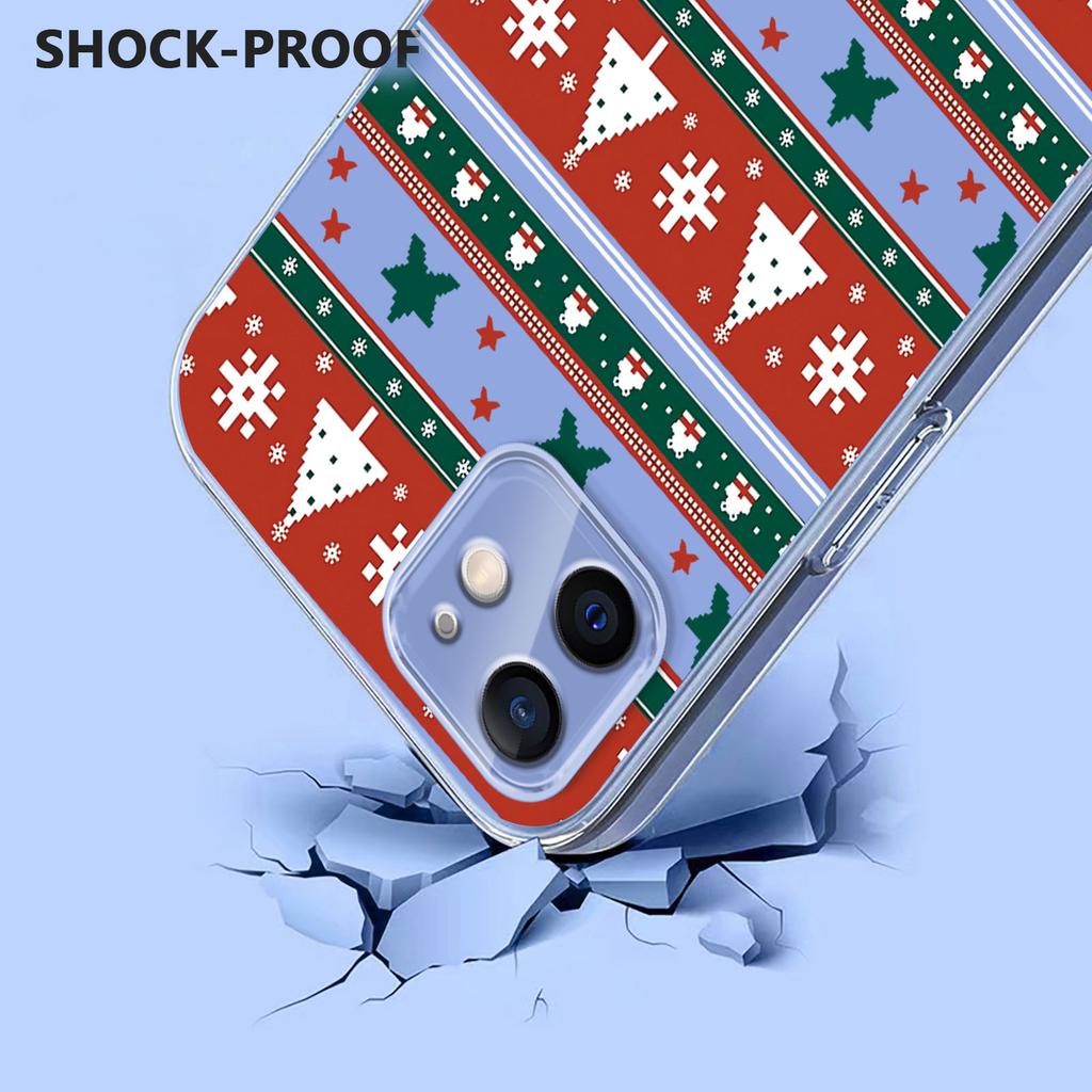 For iPhone 11 Case Christmas Themed Pattern Printing TPU Phone Back Cover