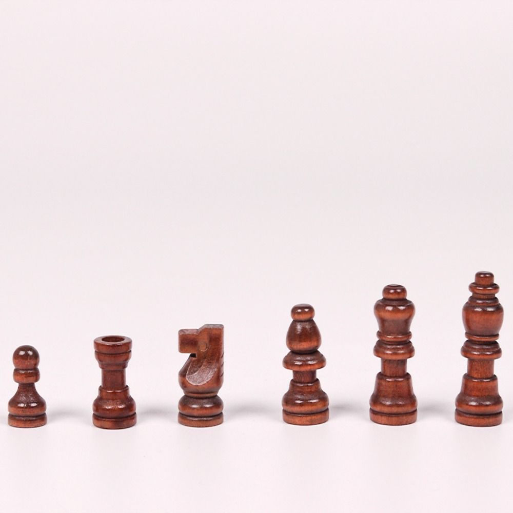 32 Pieses Wooden Chess Chess Pieces Only No Board Chess Games New King Height Chess
