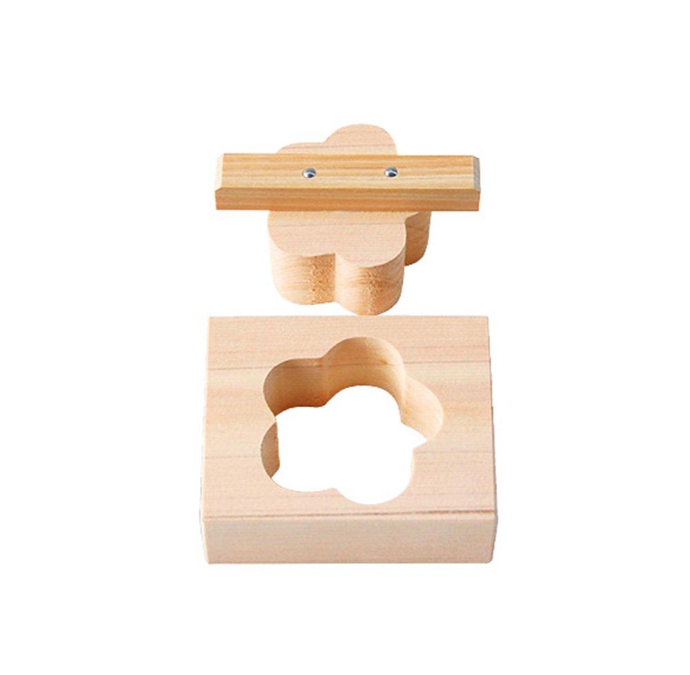 Yamako Onigiri and Oshizushi Hinoki 9 x x 3cm Mold, (Cypress) Shape, Flower, Approx. 7.5 (H)