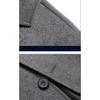 Herbst und Winter mittellanger Wollmantel Herren im britischen Stil verdickter Windjacke High-End-Kaschmir-Wollmantel