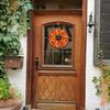 Autumn Pumpkin Wreath Party Garland Decor Fall Simulated Pumpkin Wreath Christmas Halloween Decoration Artificial Wreath