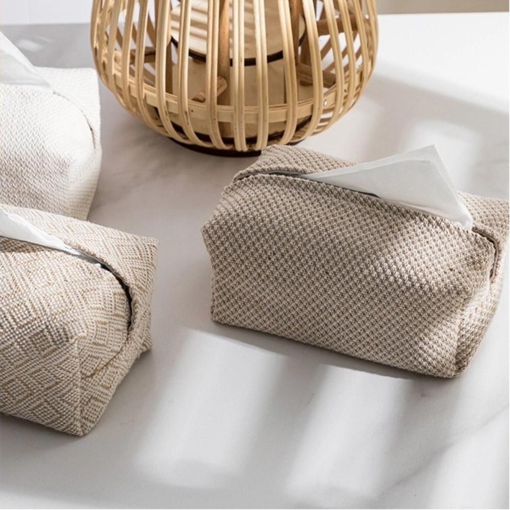 Japanese-Style Napkin Holder Rectangular Tissue Boxes Simple Napkin Storage Box  Room