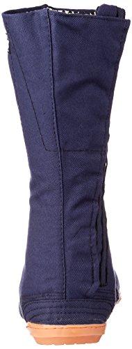 Works Homme Men's Tabi Socks with Resin Toe Cap, 10 Large Seams, Navy, Size 24.5 Cm (100-10)