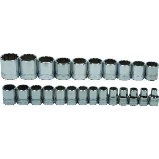 Williams Socket 24 Pieces JHWMSS-24RC 12-Point 1/2-Inch Set,