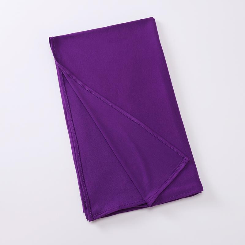 Hochwertiger Jersey Sofort-Hijab Gute Naht Dehnbarer Jersey Schal Malaysia Wickeltücher Schlicht Muslimischer Turban Stirnband Schals Lieferant