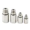 304 Stainless Steel Single Channel Connector 360° Rotating Universal Pneumatic Rotary Joint Male Thread Anti-Winding