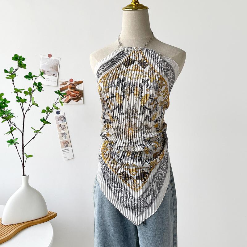 

Женский сексуальный бандана плиссированный ромбовидный шарф-обертка цветочные шарфы 70*70cm