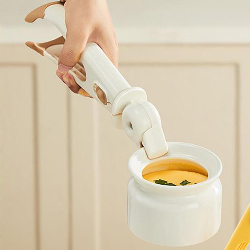 1Pcs Anti-scald Clip Dish Non-slip Grabber Pot Clip One-clip Dual-Purpose Dish Silicone Kitchen Tongs for Home Kitchen