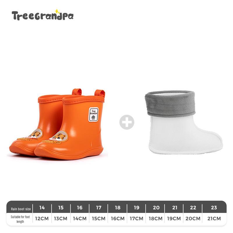 Children's Non-slip Lightweight Mid-calf Rain Boots - Soft Sole for Boys and Girls