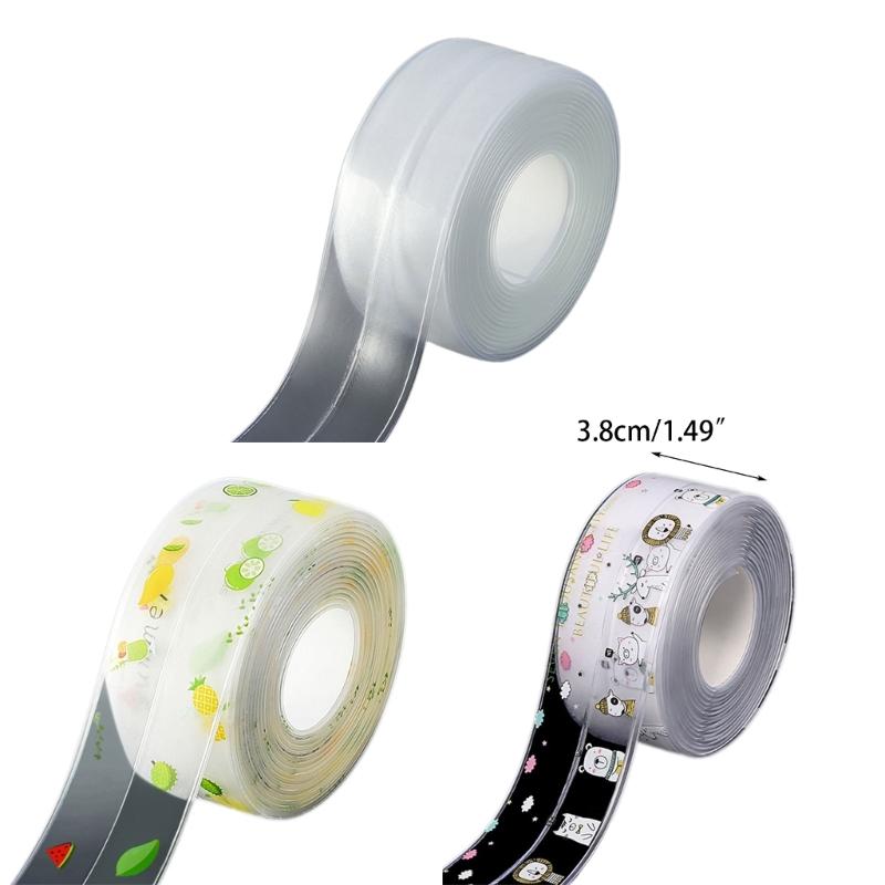 Kitchen Caulk Tape Sealant Tape Self Adhesive Clear Sealing Tape Shower Tile Sealant Tape for Kitchen Countertops Sink