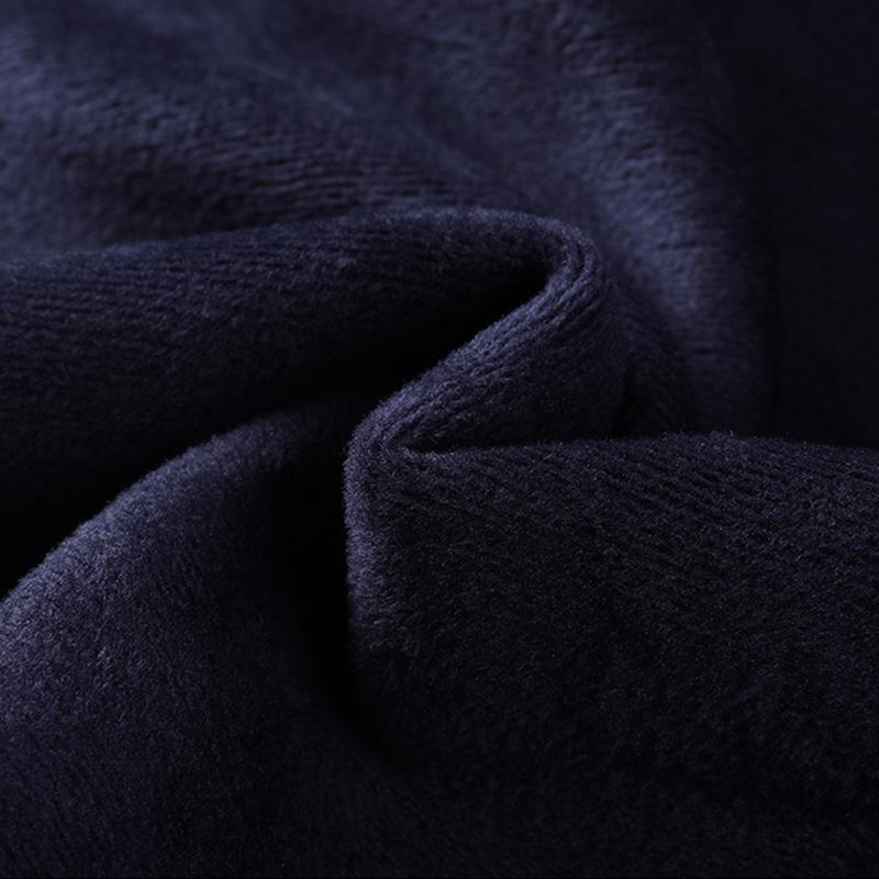 Round Necked Sweater for Men with Plush Insulation and Inner Layer for Men with Bottom Layer Men's Autumn and Winter Black Knit