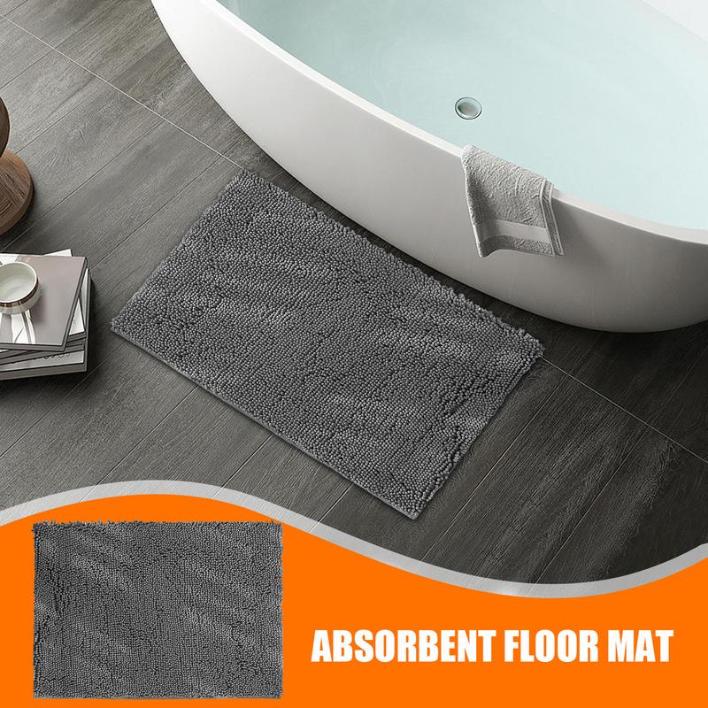Badezimmerteppiche Boden Duschteppich Dick Hochabsorbierend Dusch-Badezimmer-Bodenmatte Für Dusch- Und Badewannen-Dekoration