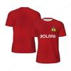 Stampa 3D Bolivia Maglietta da Calcio Moda Maglietta a Maniche Corte Estate Sportiva Maglia da Calcio Magliette