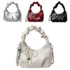 Korean Edition Cloud Shape Pu Tote Bag With Chain And Bow For Summer Fashion