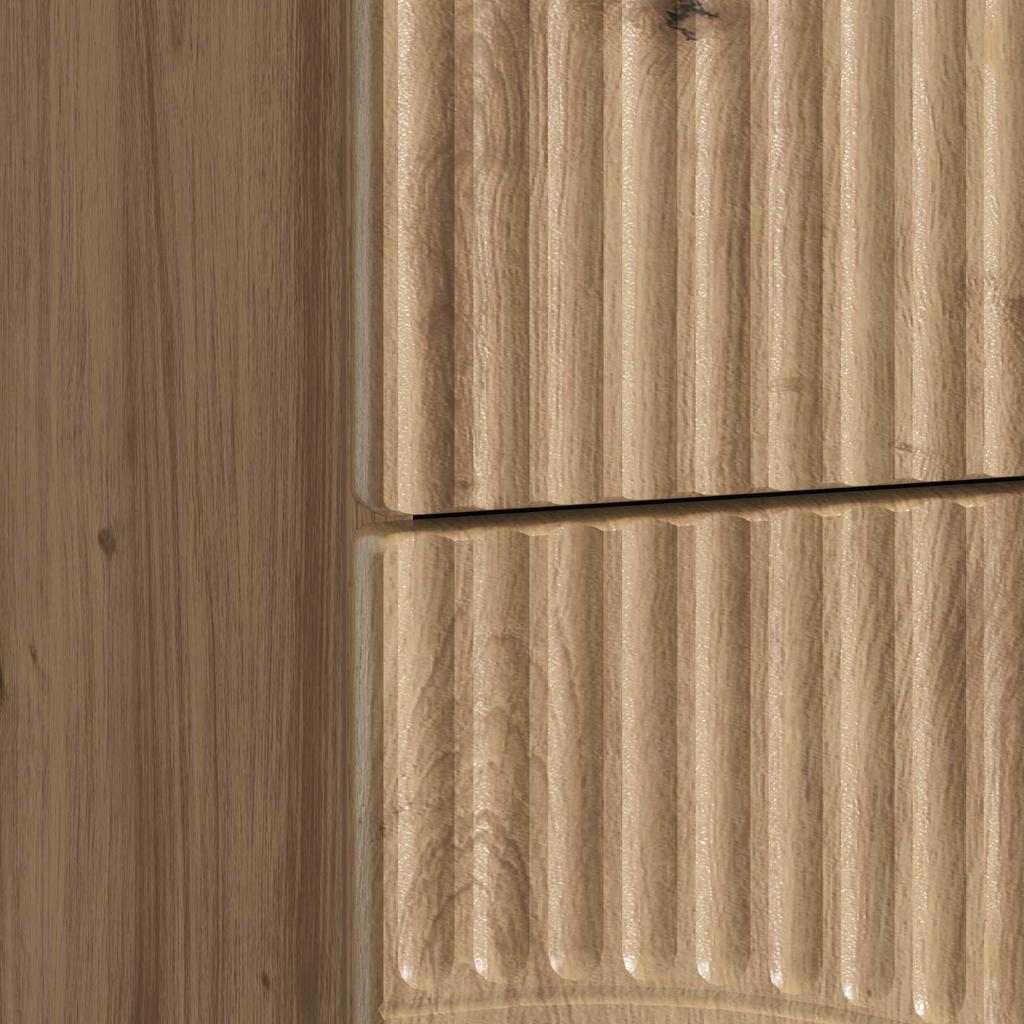 Artisan Oak Nightstand 43 x 34.5 x 44.5 cm Engineered Wood