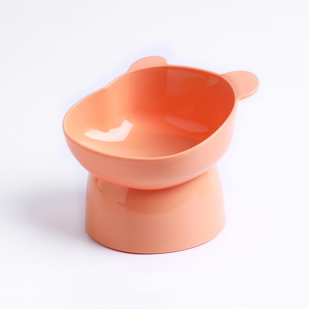 New Elevated Cat Bowls Stress Free Feeder and Waterer with Base Anti-Vomiting Tilted Raised Nonslip No Spill Dropship Pet Bowls