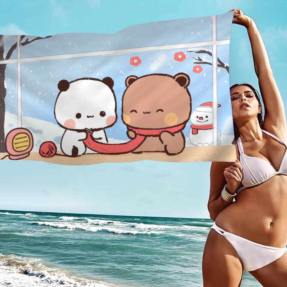 Cartoon B-Bubu Dudu Microfiber Blanket Quick Drying Beach Towels Oversized Printing Super Absorbent Pool Towel Blanket