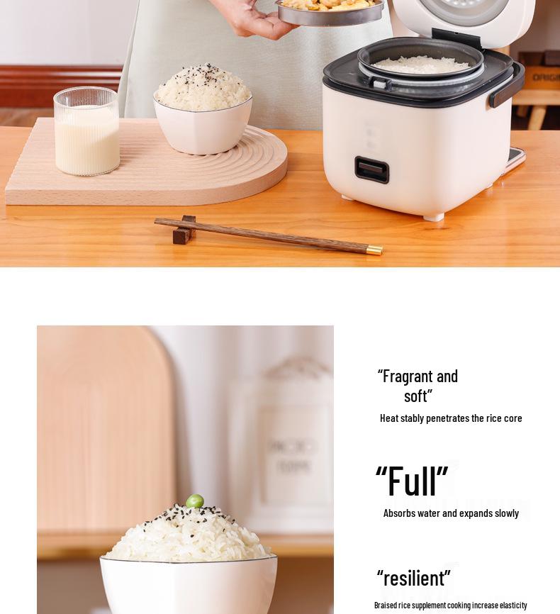 Kompakter Mini-Reiskocher für 1-2 Personen - Multifunktionale Küchengerät, Ideal für Zuhause und als Geschenk