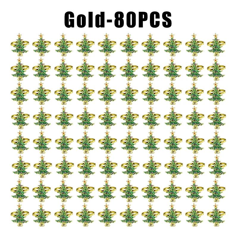 Christmas Tree Napkin Ring Holder Festive Dining Accessories for Upscale Restaurant Table Decor Holiday Party Supplies