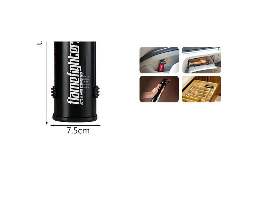 520g Portable Dry Powder Fire Extinguisher for Car & Home - Flame Warrior